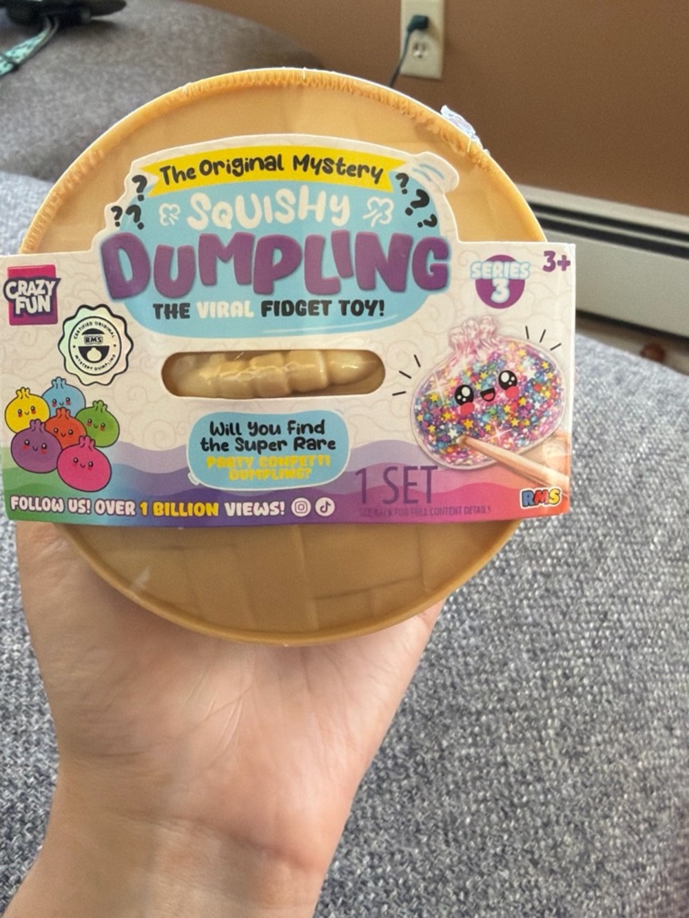 Squishy Dumpling Mystery Fidget Toy - Tan